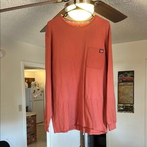 Wrangler Orange Long Sleeve Tee